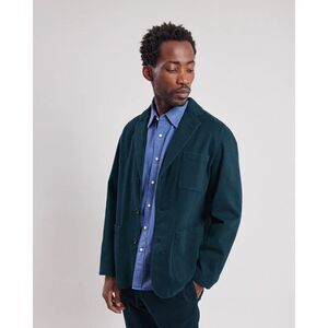 Hartford Jonny Blazer Men's 46 US 40 Navy Brushed Twill Sport Coat Jacket